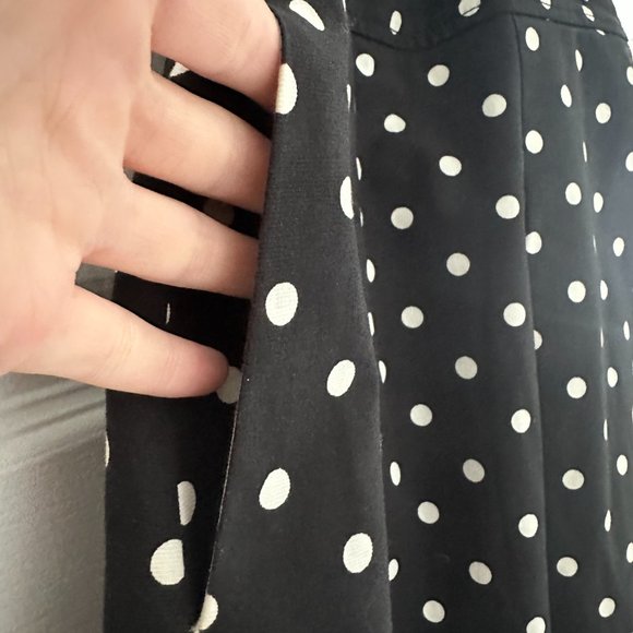CAROLINA HERRERA POLKA-DOT PLEATED DAY SKIRT - SIZE 4 - Picture 7 of 13